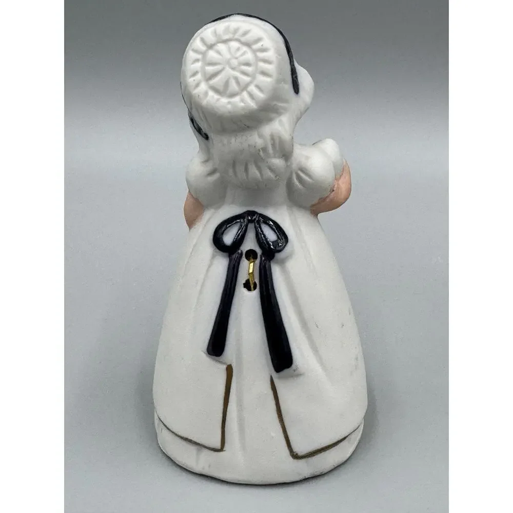 Vintage Jasco Royal Majestic Bells Girls Women Set of 2 White Blue